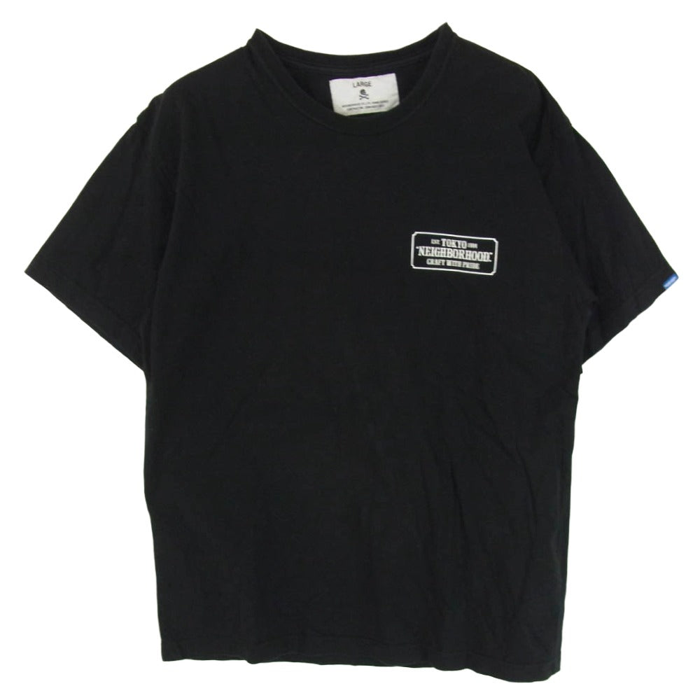 NEIGHBORHOOD ネイバーフッド BAR & SHIELD/C-TEE.SS ショートスリーブ 半袖 Tシャツ ブラック系 L【中古】