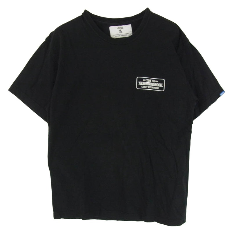 NEIGHBORHOOD ネイバーフッド BAR & SHIELD/C-TEE.SS ショートスリーブ 半袖 Tシャツ ブラック系 L【中古】