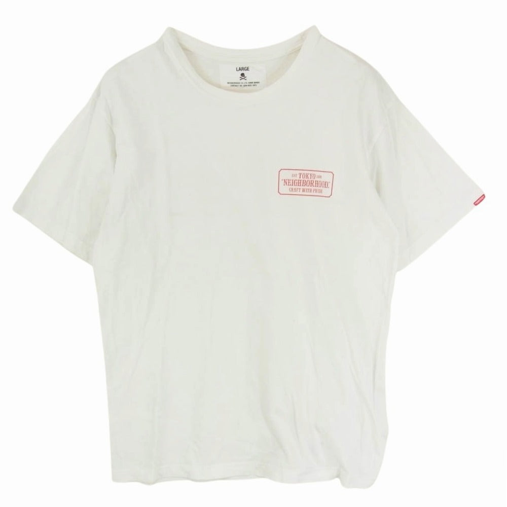 NEIGHBORHOOD ネイバーフッド BAR & SHIELD/C-TEE.SS ショートスリーブ 半袖 Tシャツ ホワイト系 L【中古】