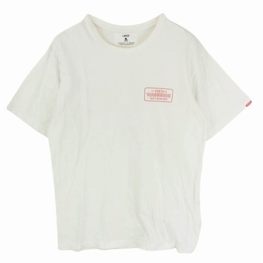 NEIGHBORHOOD ネイバーフッド BAR & SHIELD/C-TEE.SS ショートスリーブ 半袖 Tシャツ ホワイト系 L【中古】