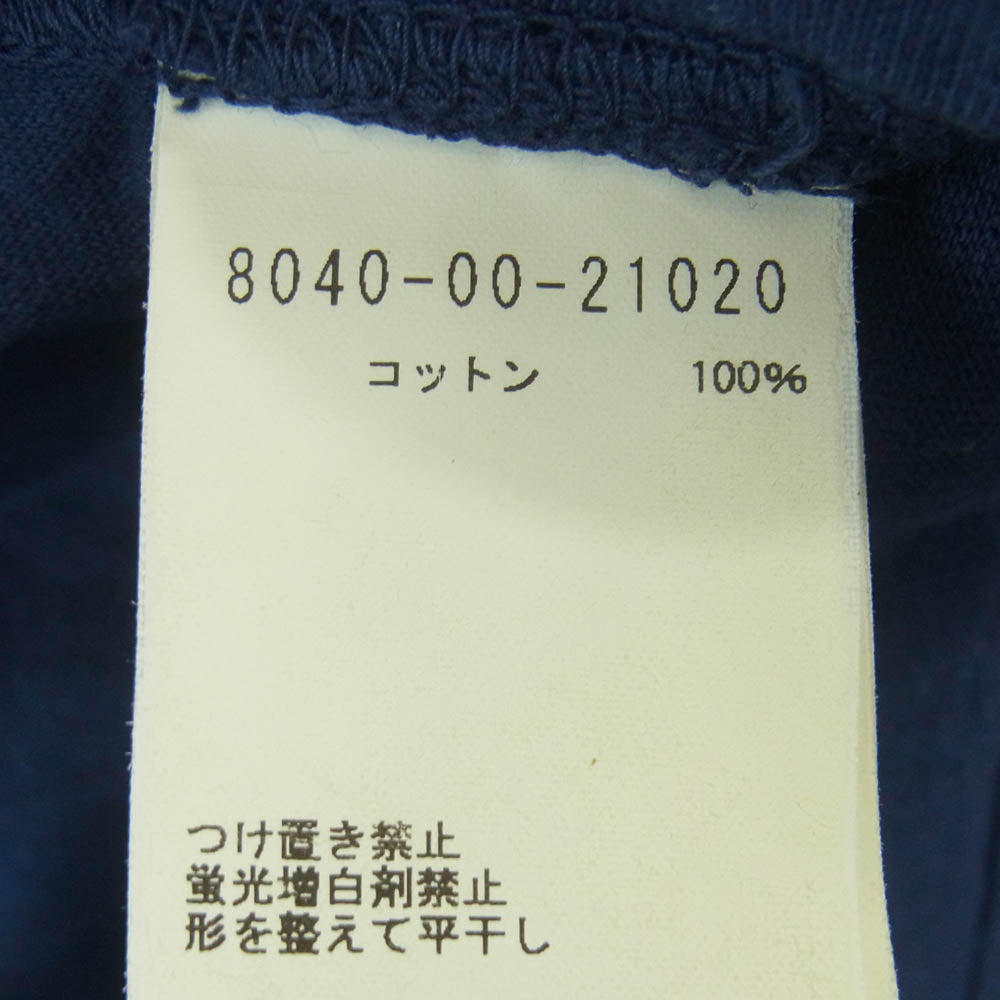 Nigel Cabourn ナイジェルケーボン 8040-00-21020 NEW BASIC T-SHIRT ベーシック ポケット 半袖 Tシャツ ネイビー系 52【中古】