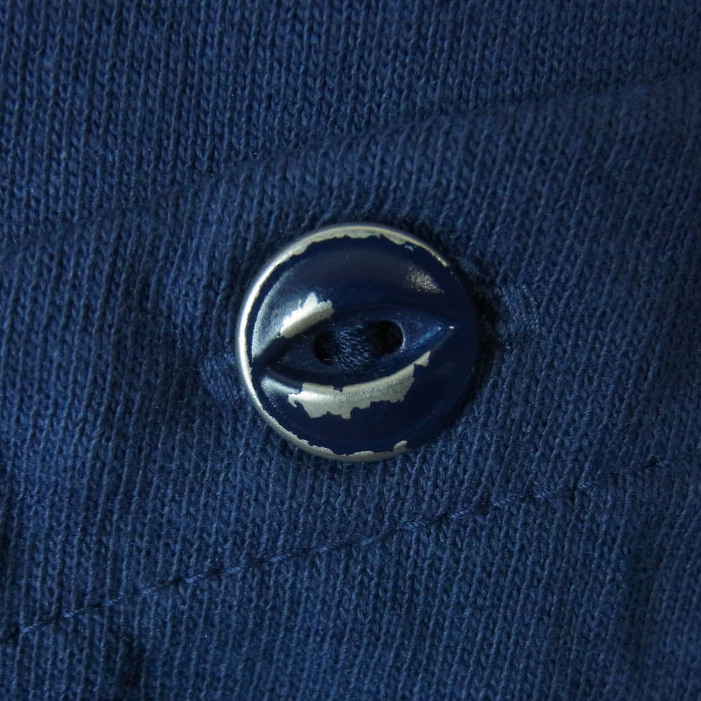 Nigel Cabourn ナイジェルケーボン 8040-00-21020 NEW BASIC T-SHIRT ベーシック ポケット 半袖 Tシャツ ネイビー系 52【中古】