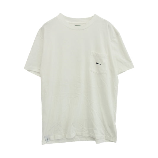 DESCENDANT ディセンダント カシャロ 刺繍 ポケット ショートスリーブ 半袖 Tシャツ ホワイト系 3【中古】