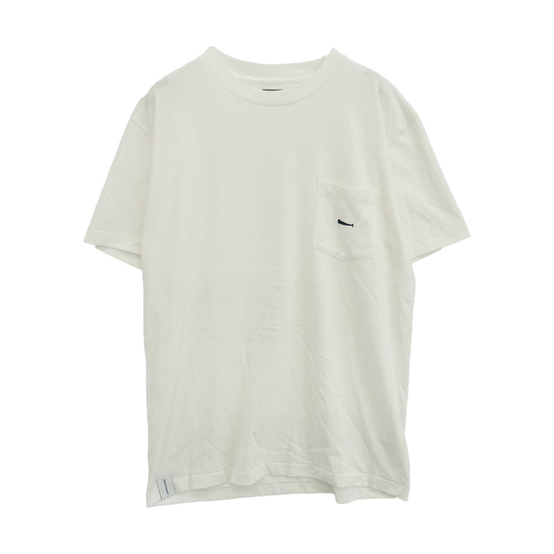 DESCENDANT ディセンダント カシャロ 刺繍 ポケット ショートスリーブ 半袖 Tシャツ ホワイト系 3【中古】