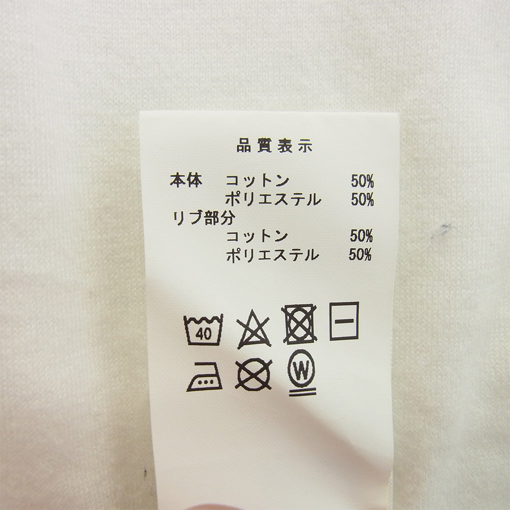 DESCENDANT ディセンダント カシャロ 刺繍 ポケット ショートスリーブ 半袖 Tシャツ ホワイト系 3【中古】