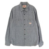 NEIGHBORHOOD ネイバーフッド 14SS 142BENH-SHM02 CLASSIC STRIPE / C-SHIRT .LS 長袖 シャツ ネイビー系 L【中古】