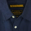 NEIGHBORHOOD ネイバーフッド 18SS 181BENH-SHM01 WHITE / L-SHIRT.LS 麻 リネン 100% 長袖 シャツ ネイビー系 L【中古】