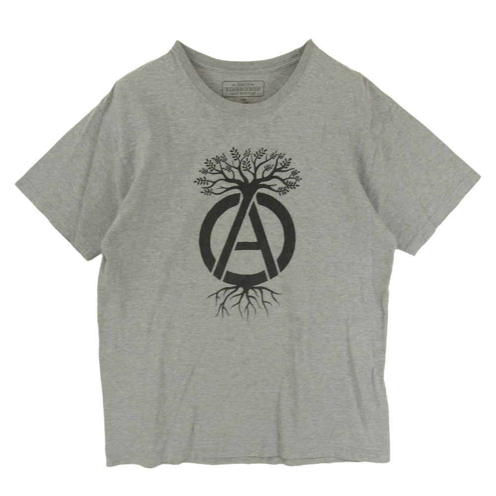 NEIGHBORHOOD ネイバーフッド SRL アイコンマーク バック ロゴプリント ショートスリーブ 半袖 Tシャツ グレー系 L【中古】