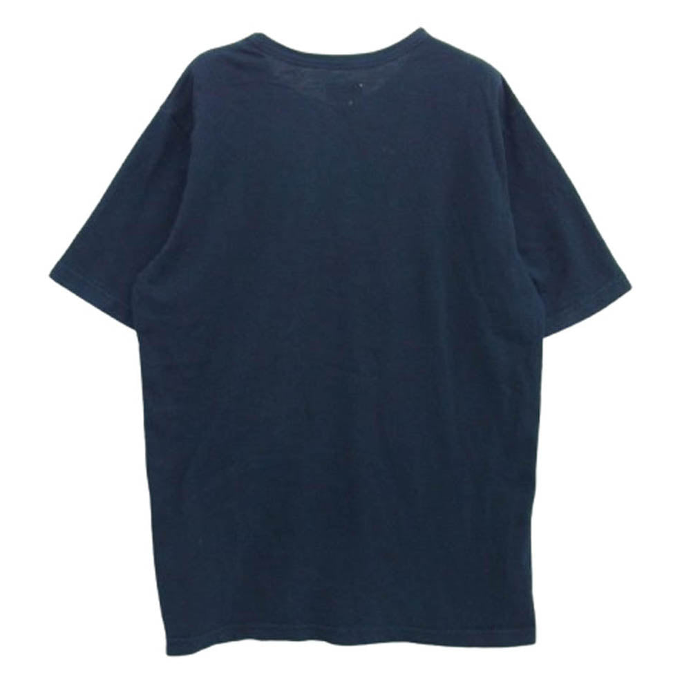 Supreme シュプリーム 13SS Knowledge Reigns T-shirts フロントプリント クルーネック 半袖 Tシャツ ネイビー系 L【中古】