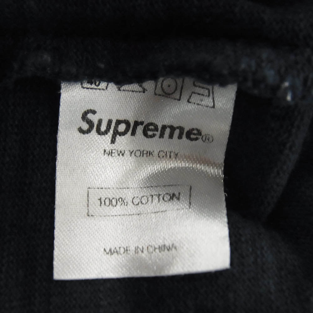 Supreme シュプリーム 13SS Knowledge Reigns T-shirts フロントプリント クルーネック 半袖 Tシャツ ネイビー系 L【中古】