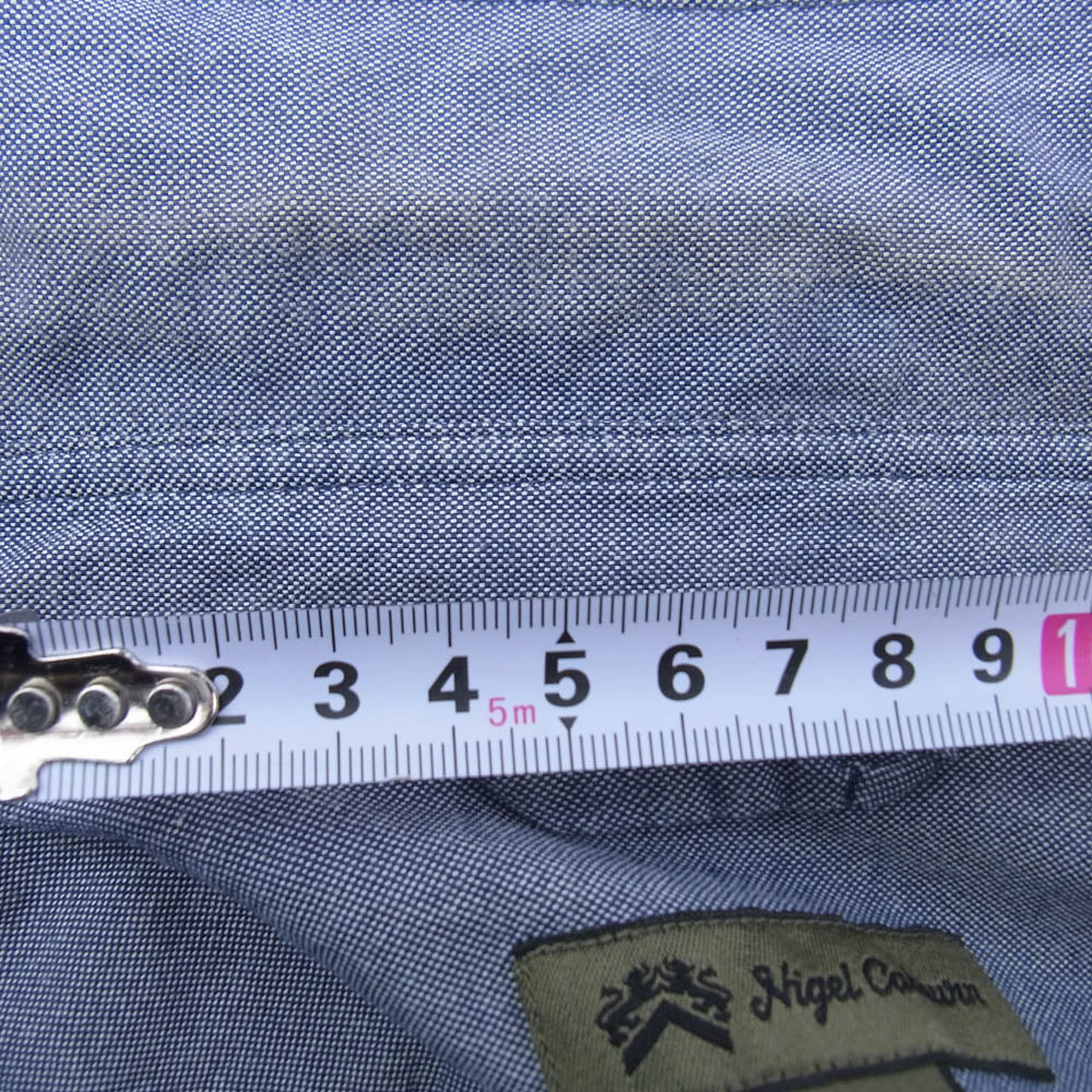 Nigel Cabourn ナイジェルケーボン 80340010300 BRITISH OFFICERS SHIRT ブリテッシュオフィサーシャツ 長袖 シャツ 48 グレー系 48【中古】