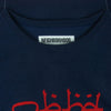 NEIGHBORHOOD ネイバーフッド 19SS 191MBNH-CSM06 NBHD.ABJAD/C-CREW.LS NBHD アラビアロゴ フロッキー プリント ロングスリーブ 長袖 カットソー ネイビー系 XL【中古】