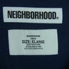 NEIGHBORHOOD ネイバーフッド 19SS 191MBNH-CSM06 NBHD.ABJAD/C-CREW.LS NBHD アラビアロゴ フロッキー プリント ロングスリーブ 長袖 カットソー ネイビー系 XL【中古】