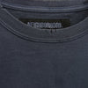 NEIGHBORHOOD ネイバーフッド 19AW 192FPNH-CSM01S SAVAGE.SQD/C-CREW.SS サベージ ダメージ加工 ロゴ刺繍 クルーネック 半袖 カットソー ブルー グレー系 L【中古】