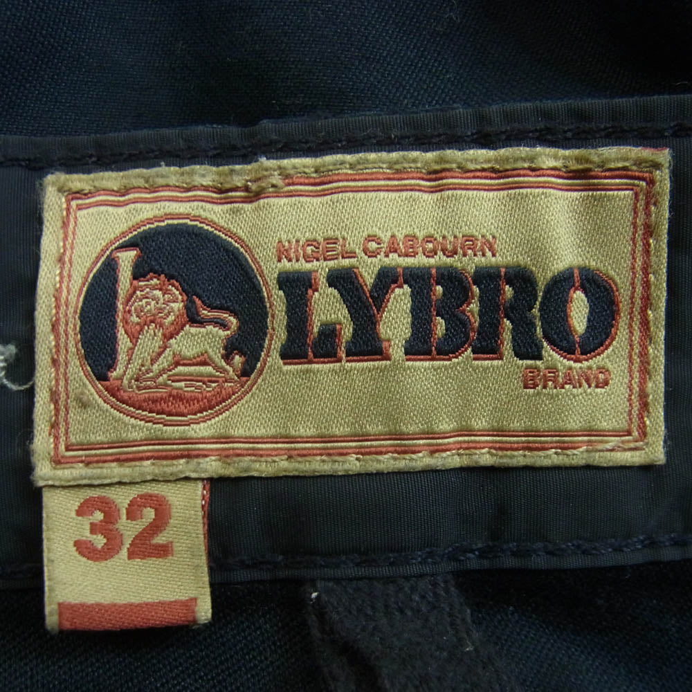 Nigel Cabourn ナイジェルケーボン 8037-13-50030 LYBRO BASIC MILITARY PANTS ダブルニー ベーシック ミリタリー パンツ ダークネイビー系 32【中古】