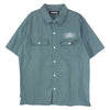 NEIGHBORHOOD ネイバーフッド 21SS 211TSNH-SHM02 CLASSIC WORK/C-SHIRT.SS クラシック ワーク シャツ ロゴプリント ショートスリーブ 半袖 シャツ グレー系 L【中古】
