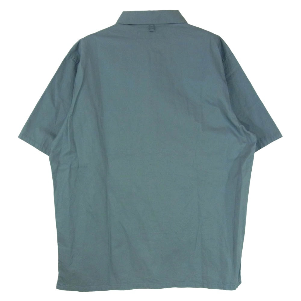 NEIGHBORHOOD ネイバーフッド 21SS 211TSNH-SHM02 CLASSIC WORK/C-SHIRT.SS クラシック ワーク シャツ ロゴプリント ショートスリーブ 半袖 シャツ グレー系 L【中古】