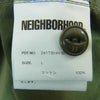 NEIGHBORHOOD ネイバーフッド 24AW 241TSNH-SHM09 BDU SHIRT LS NBHSD ロゴプリント ネップバックチノ 長袖 ミリタリー シャツ グリーン系 L【中古】