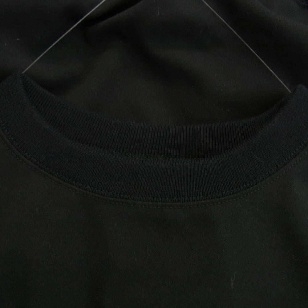 NEIGHBORHOOD ネイバーフッド 23AW 232TSNH-SHM08 PULLOVER SHIRT LS プルオーバー シャツ ロゴプリント エルボーパッチ付 ロングスリーブ スウェット カットソー ブラック系 L【中古】