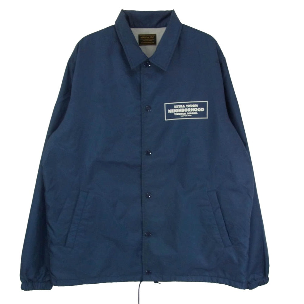 NEIGHBORHOOD ネイバーフッド 14AW 141SNH-JKM03 BROOKS / N-JKT ブロークス ナイロン コーチ ジャケット ネイビー系 M【中古】