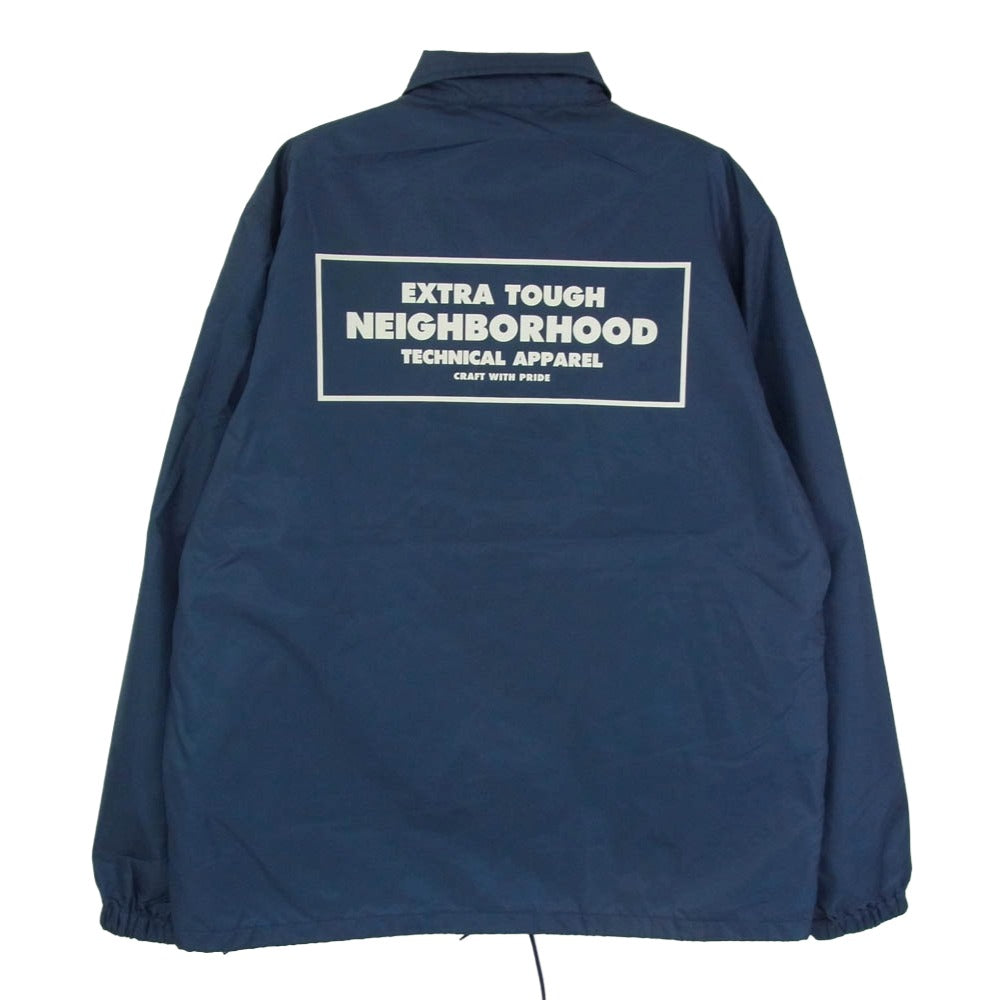 NEIGHBORHOOD ネイバーフッド 14AW 141SNH-JKM03 BROOKS / N-JKT ブロークス ナイロン コーチ ジャケット ネイビー系 M【中古】