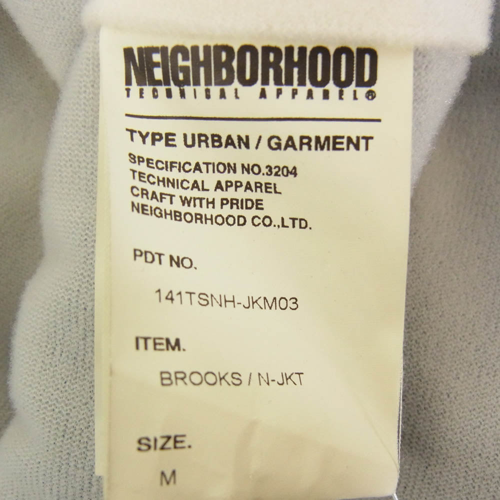 NEIGHBORHOOD ネイバーフッド 14AW 141SNH-JKM03 BROOKS / N-JKT ブロークス ナイロン コーチ ジャケット ネイビー系 M【中古】
