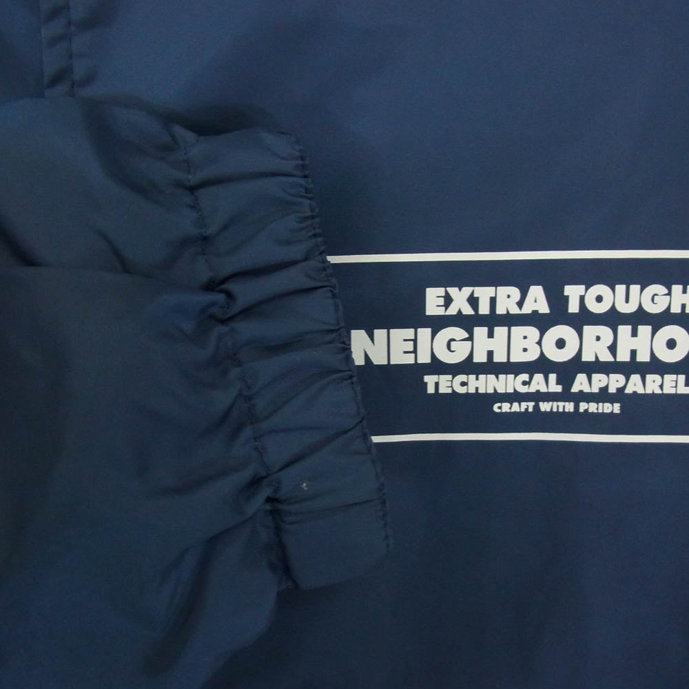 NEIGHBORHOOD ネイバーフッド 14AW 141SNH-JKM03 BROOKS / N-JKT ブロークス ナイロン コーチ ジャケット ネイビー系 M【中古】