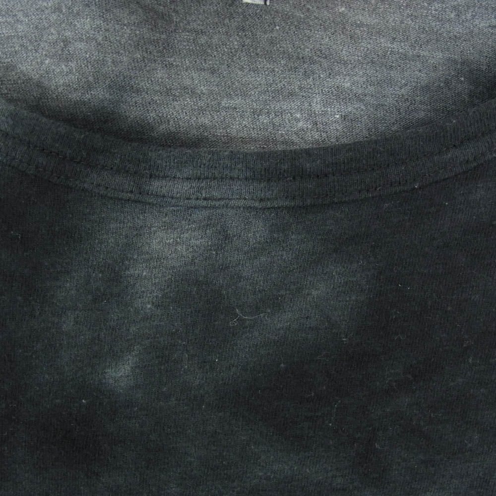 Yohji Yamamoto ヨウジヤマモト 19SS HN-T06-076 籠染め メッセージ プリント 半袖 Tシャツ ダークネイビー系 3【中古】