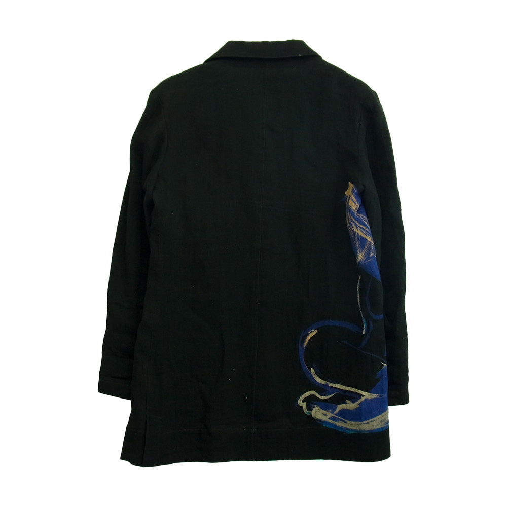 Yohji Yamamoto ヨウジヤマモト 20SS HN-J69-313 朝倉優佳 右身柄JKT テーラード ジャケット ブラック系 2【中古】
