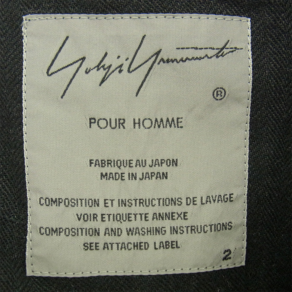 Yohji Yamamoto ヨウジヤマモト 20SS HN-J69-313 朝倉優佳 右身柄JKT テーラード ジャケット ブラック系 2【中古】