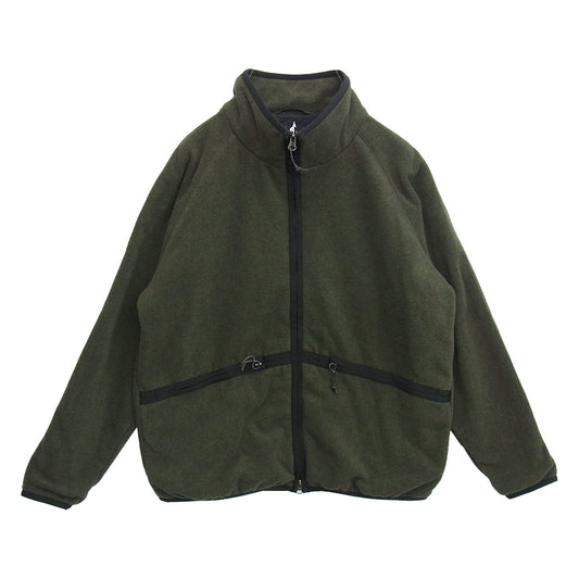MARGARET HOWELL マーガレットハウエル MIZUNO ミズノ 579-4254003 MICRO FLEECE マイクロフリース ジップジャケット カーキ系 ブラック系 M【中古】