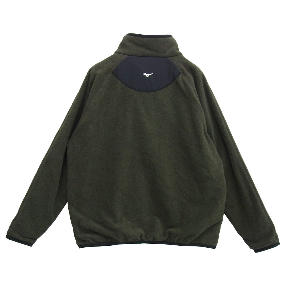 MARGARET HOWELL マーガレットハウエル MIZUNO ミズノ 579-4254003 MICRO FLEECE マイクロフリース ジップジャケット カーキ系 ブラック系 M【中古】