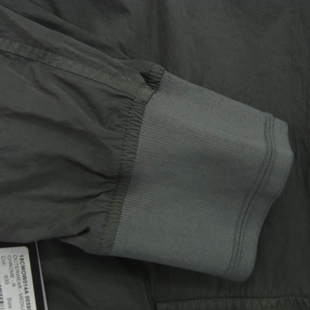 C.P.Company シーピーカンパニー 18CMOW014A 005904G CHROME-R FULL BUTTON JACKET 袖ゴーグルレンズ ナイロンブルゾン ジャケット グレー系 M【美品】【中古】