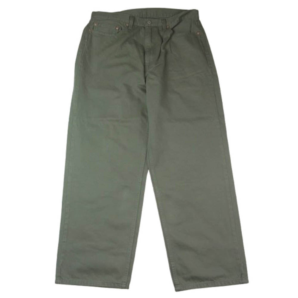 Levi's リーバイス 578 BAGGY DENIM 5ポケット ジップフライ テーパード ワイド デニム パンツ カーキ系 W36L32【中古】