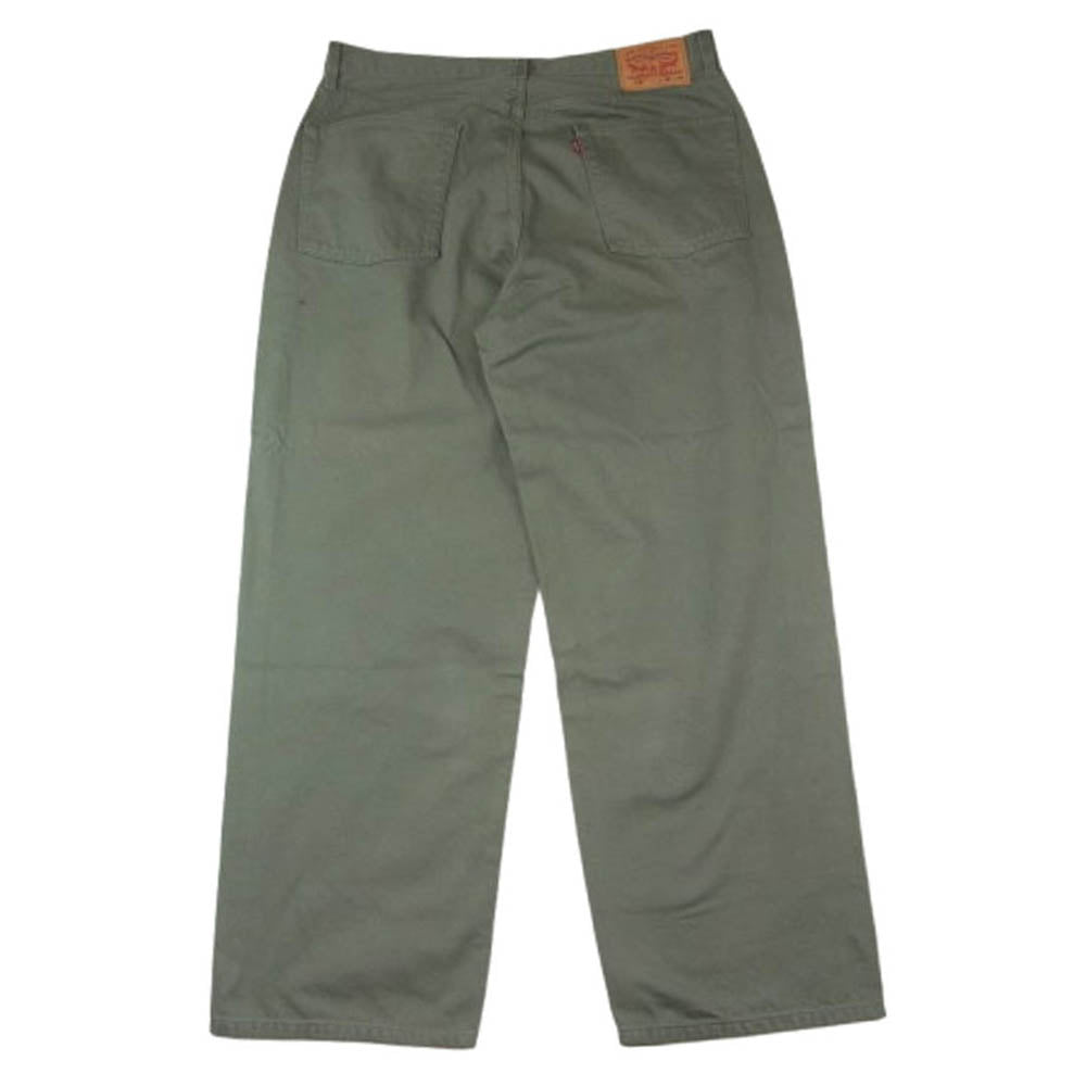 Levi's リーバイス 578 BAGGY DENIM 5ポケット ジップフライ テーパード ワイド デニム パンツ カーキ系 W36L32【中古】