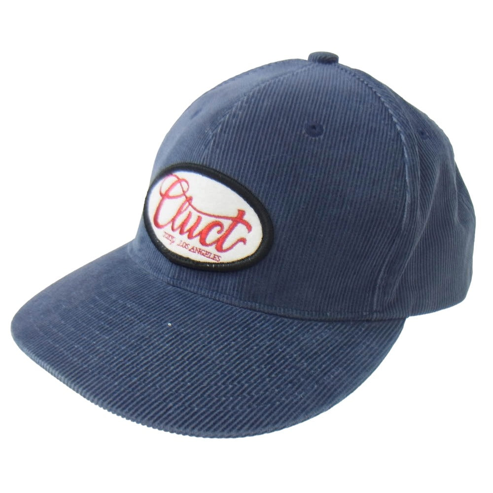 CLUCT クラクト コーデュロイ ワーク キャップ ネイビー系【中古】