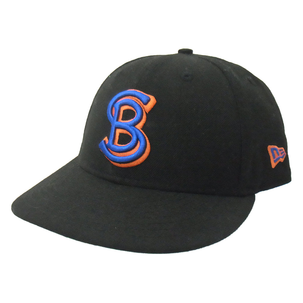 schott ショット × NEWERA ニューエラ SB 刺繍 ベースボール キャップ ブラック系【中古】