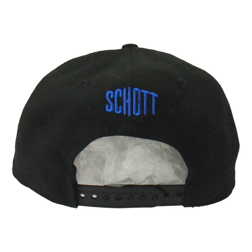 schott ショット × NEWERA ニューエラ SB 刺繍 ベースボール キャップ ブラック系【中古】