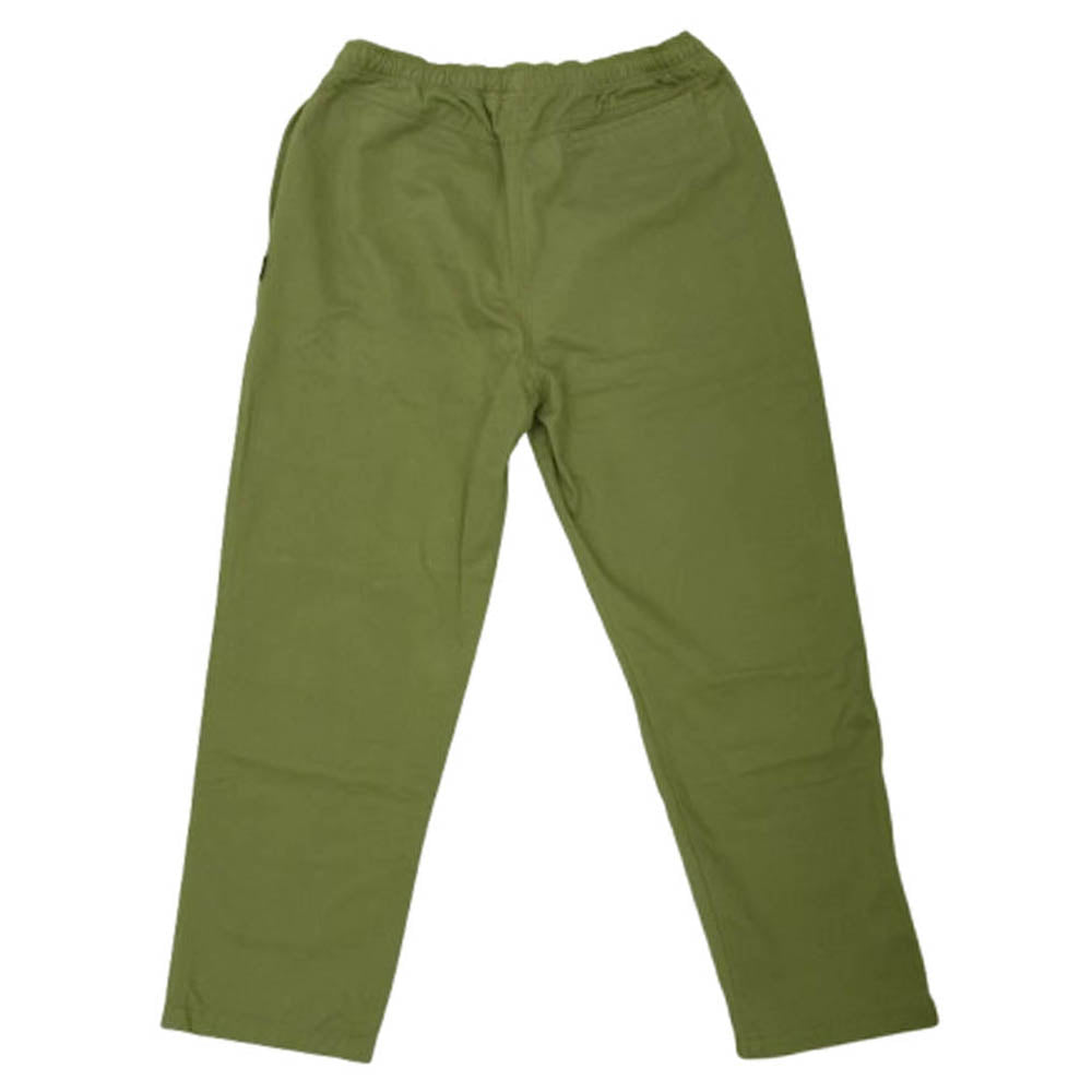 STUSSY ステューシー ストックロゴ ピスネームタグ コットン イージー パンツ ライトグリーン系 L【中古】