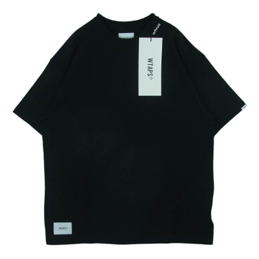 WTAPS ダブルタップス 23SS 231ATDT-CSM33 WTVUA SS COTTON wtvua ネックロゴ 刺繍 半袖 Ｔシャツ ブラック系 03【中古】