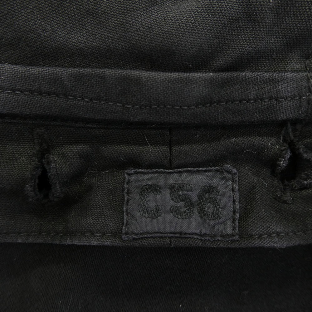 スウェーデン軍 C-56 後染め フィールドコート ブラック系 サイズ不明【中古】