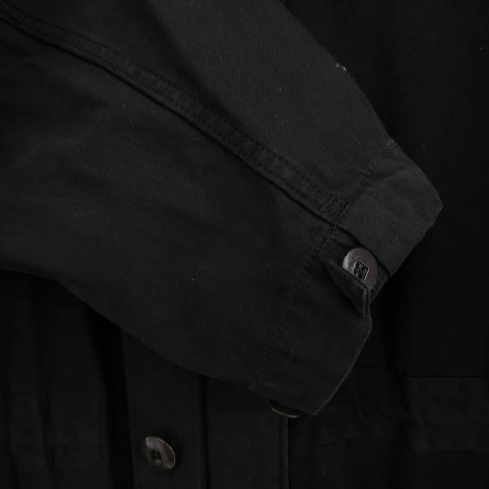 スウェーデン軍 C-56 後染め フィールドコート ブラック系 サイズ不明【中古】