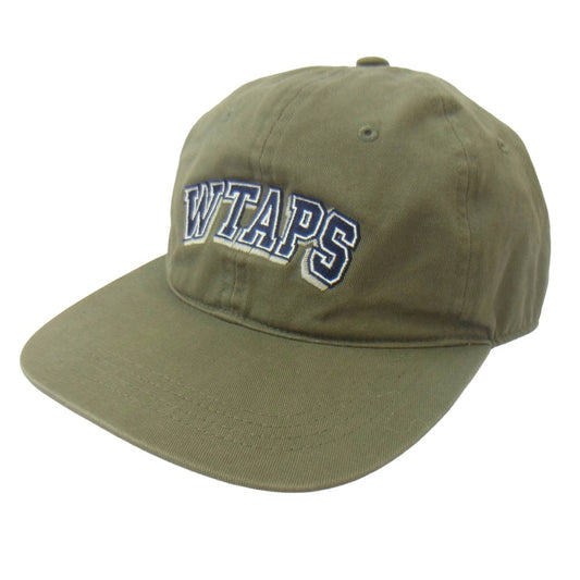 WTAPS ダブルタップス 20SS 201HCDT-HT08 T-6H 03/CAP.COTTON.TWILL ロゴ刺繍 キャップ カーキ系【中古】