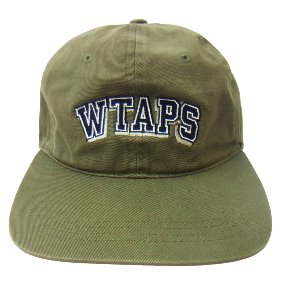 WTAPS ダブルタップス 20SS 201HCDT-HT08 T-6H 03/CAP.COTTON.TWILL ロゴ刺繍 キャップ カーキ系【中古】
