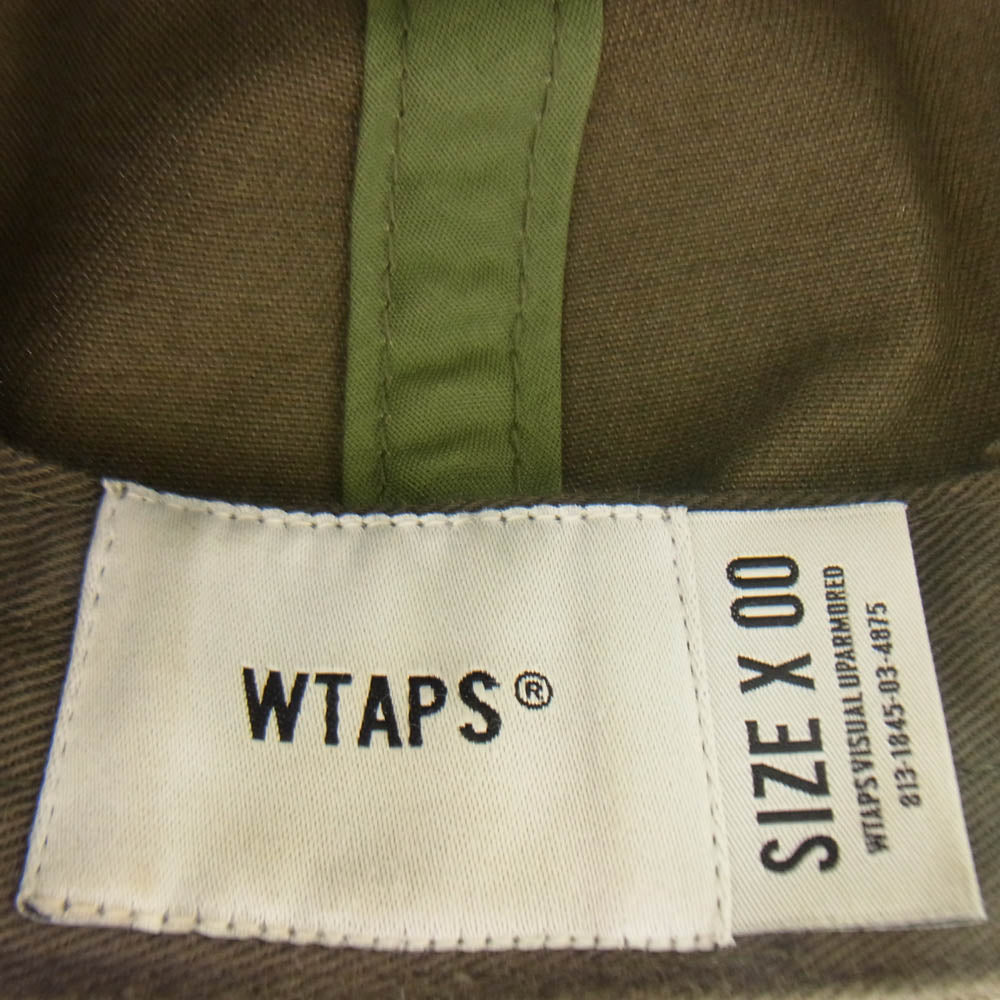 WTAPS ダブルタップス 20SS 201HCDT-HT08 T-6H 03/CAP.COTTON.TWILL ロゴ刺繍 キャップ カーキ系【中古】