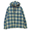 Supreme シュプリーム 19AW Quilted Hooded Plaid Shirt キルテッド フーデッド プレイド チェック シャツ ジャケット ライトブルー系 S【中古】