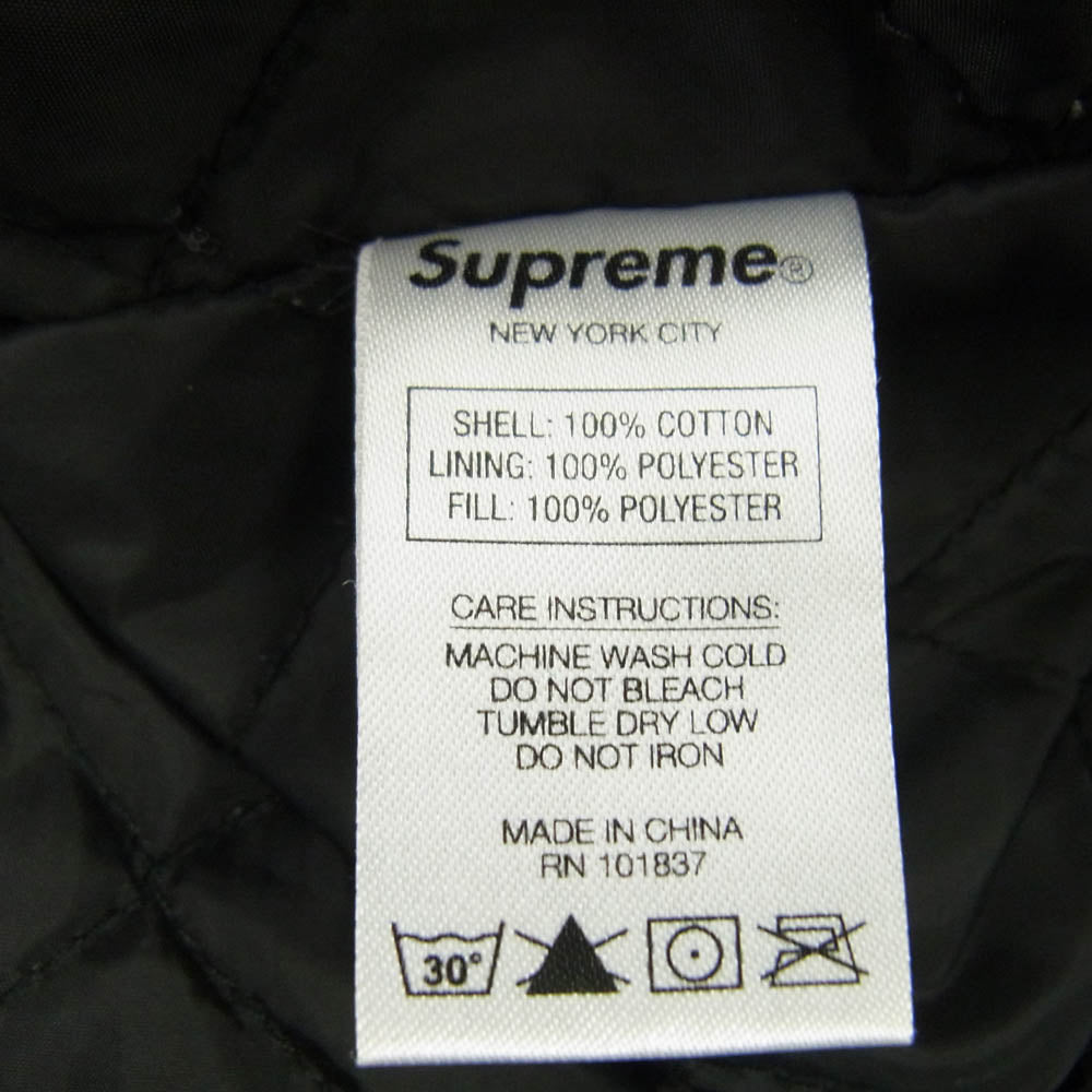 Supreme シュプリーム 19AW Quilted Hooded Plaid Shirt キルテッド フーデッド プレイド チェック シャツ ジャケット ライトブルー系 S【中古】