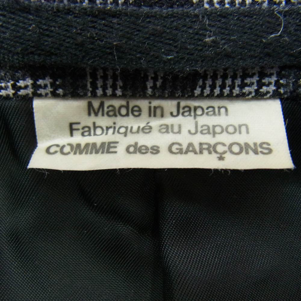 COMME des GARCONS HOMME PLUS コムデギャルソンオムプリュス AD2023 PL-J050 グラフィックロゴ総柄 3B ウール テーラードジャケット グレー系 M【中古】