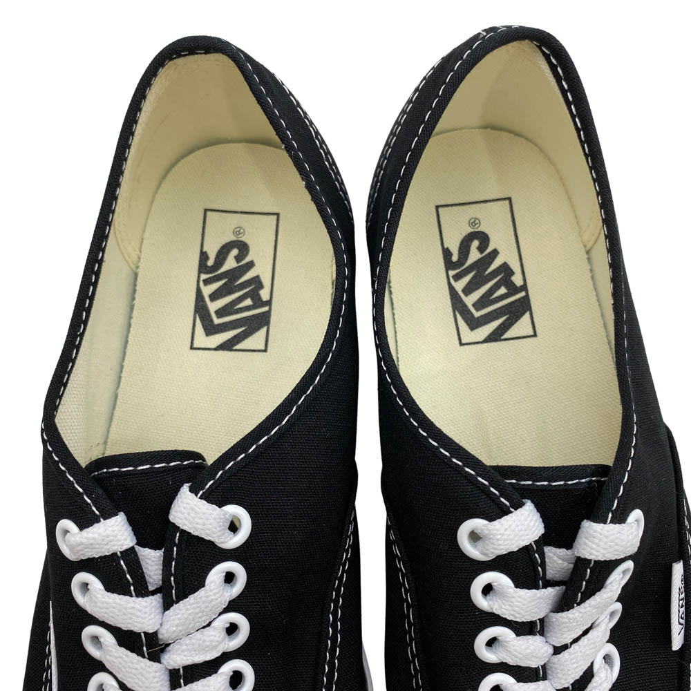 VANS バンズ VN000EE3BLK Authentic オーセンティック キャンバス ローカットスニーカー ブラック系 26.5cm【中古】