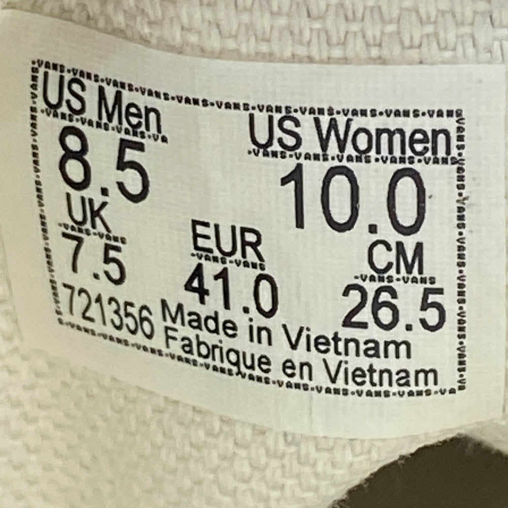 VANS バンズ VN000EE3BLK Authentic オーセンティック キャンバス ローカットスニーカー ブラック系 26.5cm【中古】